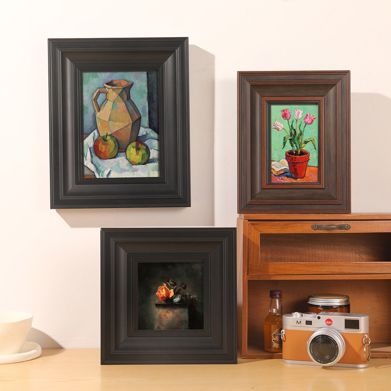 Simple Picture Frame, American-Style Watercolor Frame, Vintage Oil Painting Frame, Black Photo Frame, Antique-Style Empty Frame, Photo Wall Poster Frame Simple Picture Frame, American-Style Watercolor Frame, Vintage Oil Painting Frame, Black Photo Frame, Antique-Style Empty Frame, Photo Wall Poster Frame
