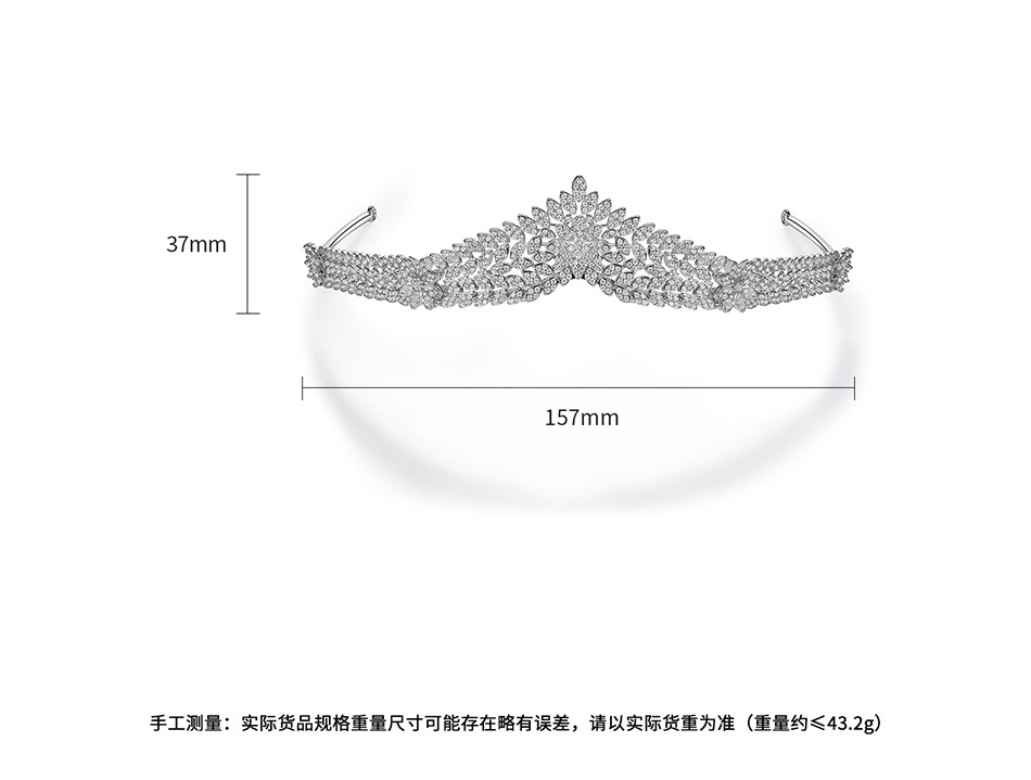 Fashion Geometric Platinum Crown display picture 1