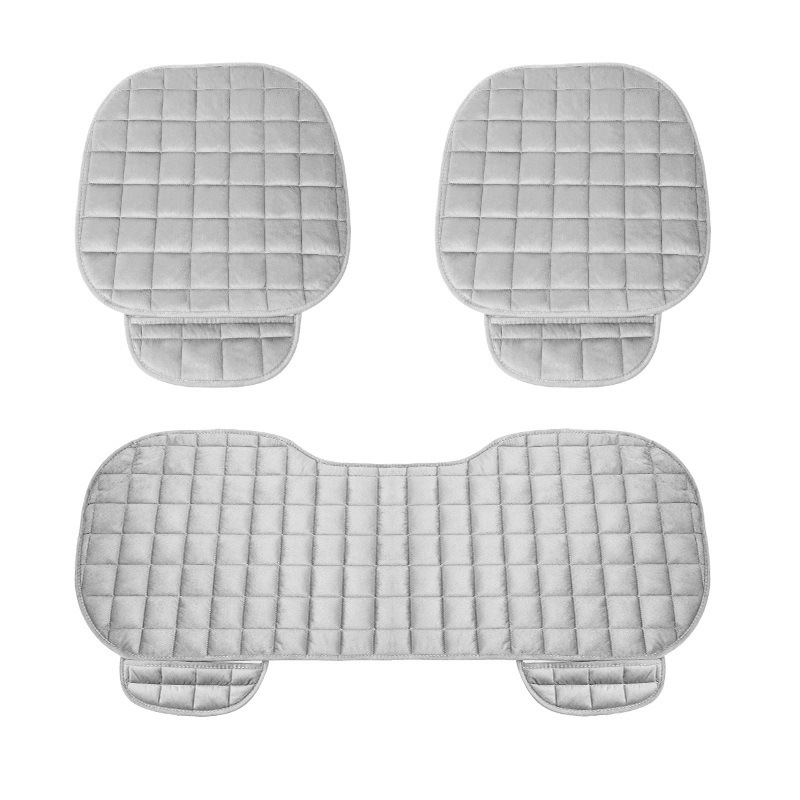 자동차 쿠션 가을과 겨울 봉제 싱글 피스 짧은 울 시트 쿠션 3 피스 세트 차 두꺼운 따뜻한 후면 추가 봉제 쿠션