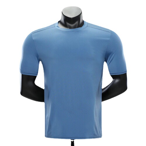 2024 Summer Cross-border Amazon Men's Large Size Quick-drying Breathable Fitness Top Running Shirt