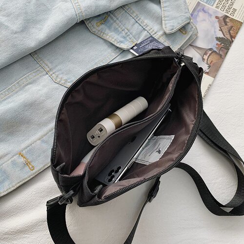 New Trendy Kangaroo Student Small Bag Korean Style Fashion Printed Crossbody Bag Men's Simple and Attractive Shoulder Bag Wholesale