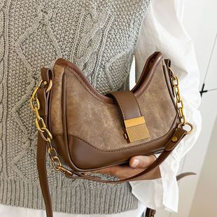 French Niche Design Retro Bag 2024 New Women's Bag Popular Crossbody Bag Super Fire Shoulder Bag Underarm Bag