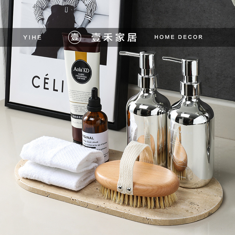 Modern Simple Bathroom Toilet Wash Cabinet Decorations Combination Ornaments Towel Brush Tray Model House Props