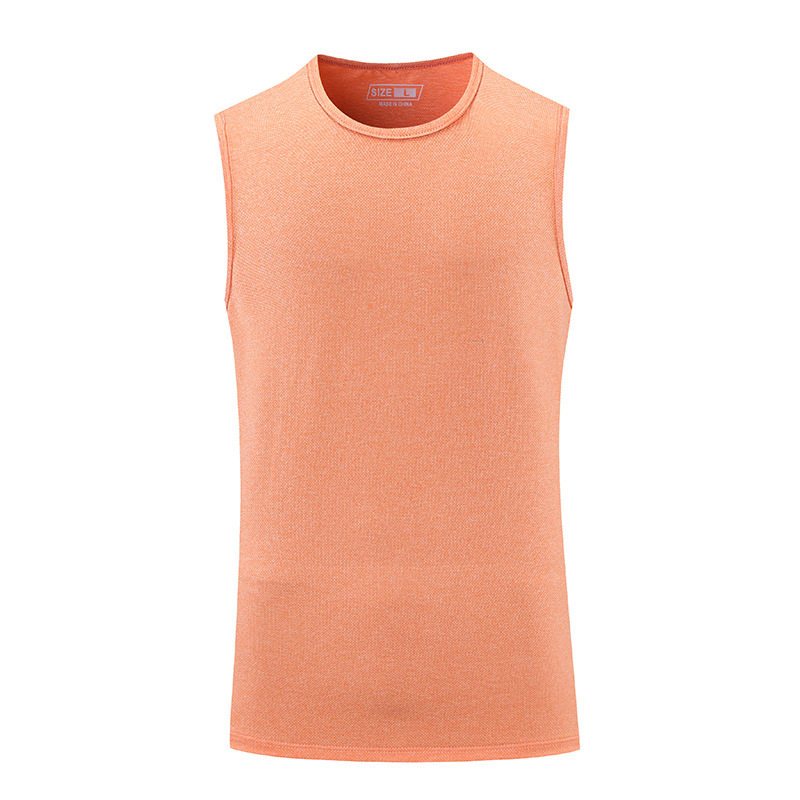 Maratón profesional de los hombres de verano corriendo Chaleco de secado rápido deportes fitness chaleco sin mangas suelto en stock impresión fija