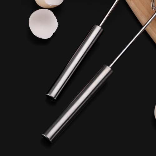 Factory direct supply stainless steel semi-automatic egg beater household baking tools cream egg manual mixer