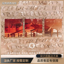 浮法低铁超白渐变钢化黑茶灰色镜子 激光钻孔丝印DIP高温打印玻璃