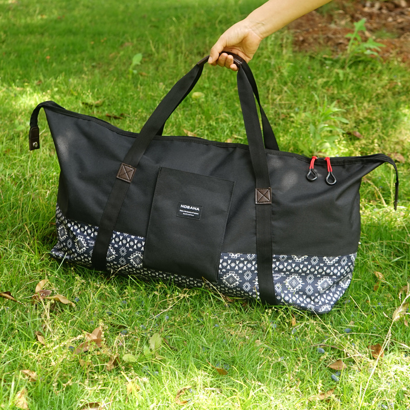NOBANA outdoor camping bag 35L large capacity thickened Oxford cloth travel handbag portable equipment storage bag