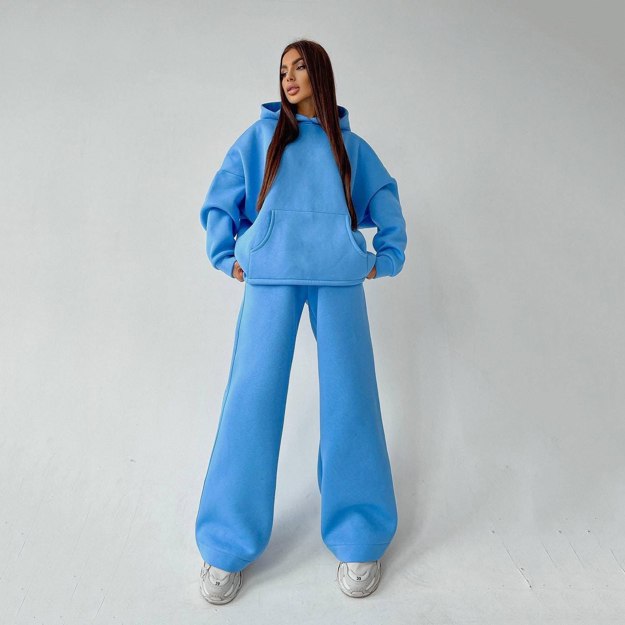 2024 Bestseller European And American Foreign Trade Women's Clothing Autumn/Winter New Hooded Pocket_ecoleips.com