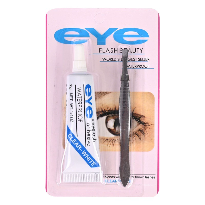 Клей для накладных ресниц EYE Быстросохнущий бесследный 4 г самопрививочный клей для ресниц 7G клей для двойных век оптом с пинцетом