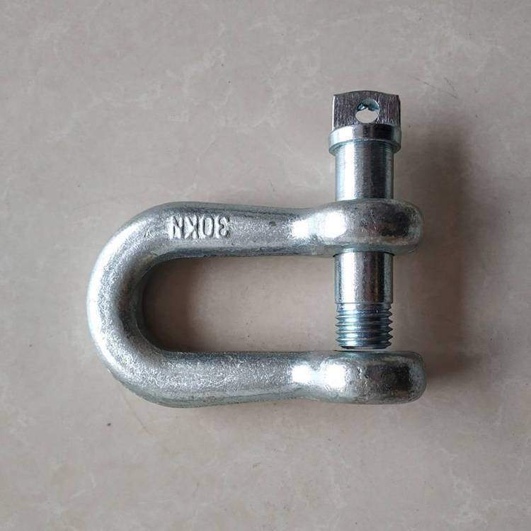 高强度弓型螺纹销索具D型热处理吊装工具304不锈钢电力卸扣