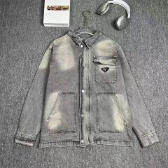 25ss秋冬季新款复古牛仔潮牌怀旧宽松男女同款夹克牛仔外套