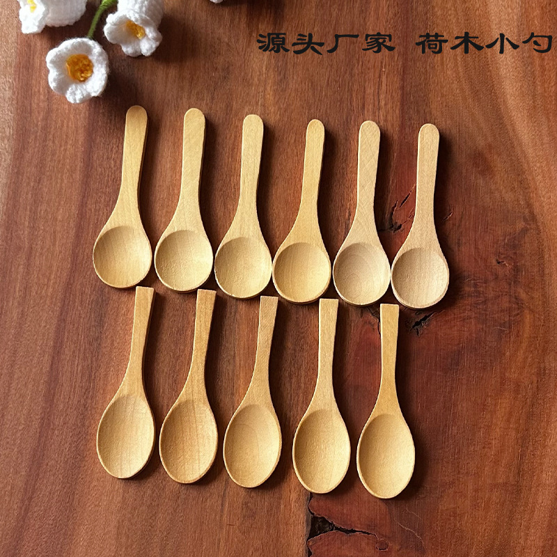木製スプーン 小さなスプーンメーカー卸売 木製調味料スプーン 砂糖スプーン ベビー粉ミルクスプーン ブナ材食器スプーン|undefined