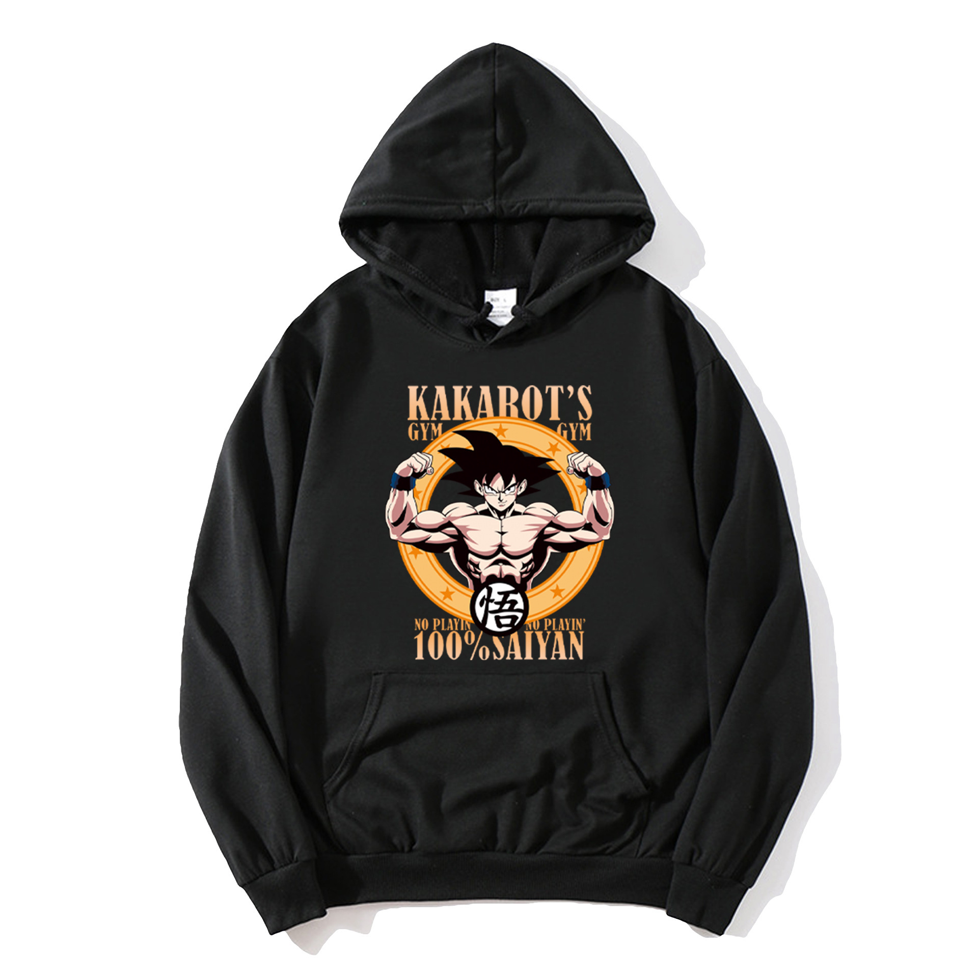 Anime Dragon Ball sudadera con capucha Wukong impresión periférica para hombres y mujeres tendencia tops sueltos pareja suéter chaqueta casual