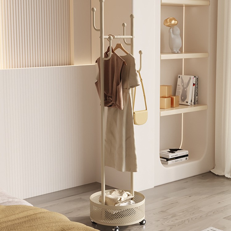 Clothes Rack Floor-Standing Bedroom Removable Small Clothes Rack Bedside Home Room Clothes Rack Does Not Occupy Space Coat Rack