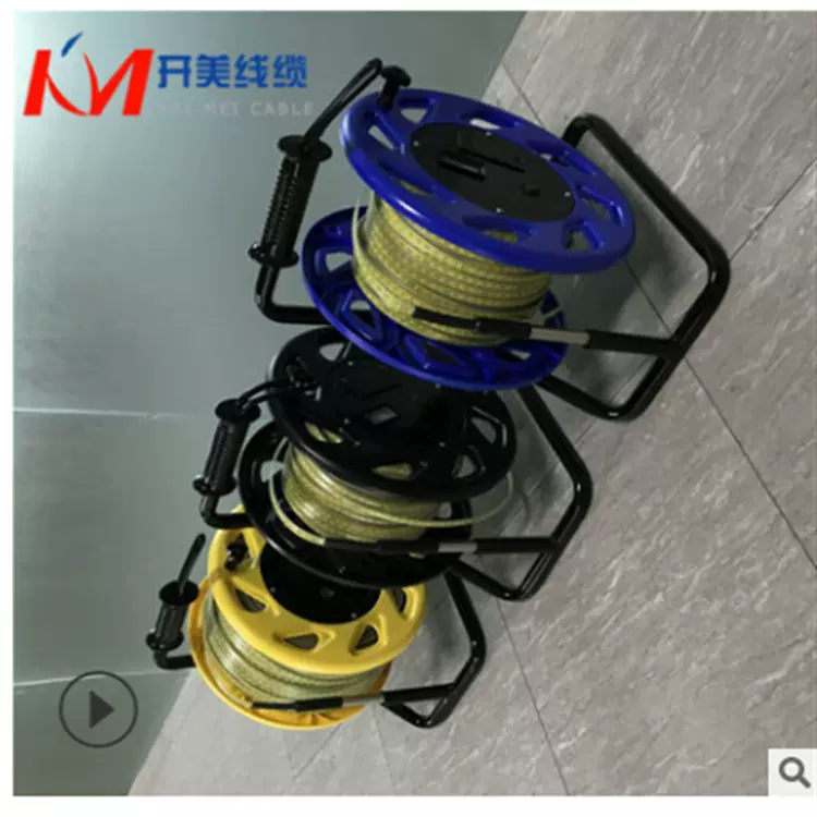 供应钢尺测量电缆水位计探头蜂鸣器电压水位 全钢盘/钢塑盘50米起