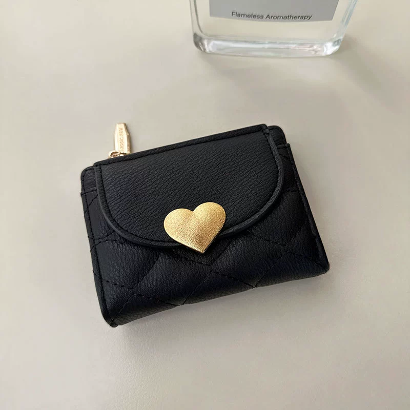 Wallet, short shoulder bag, small capacious folding card holder, 2023 collection