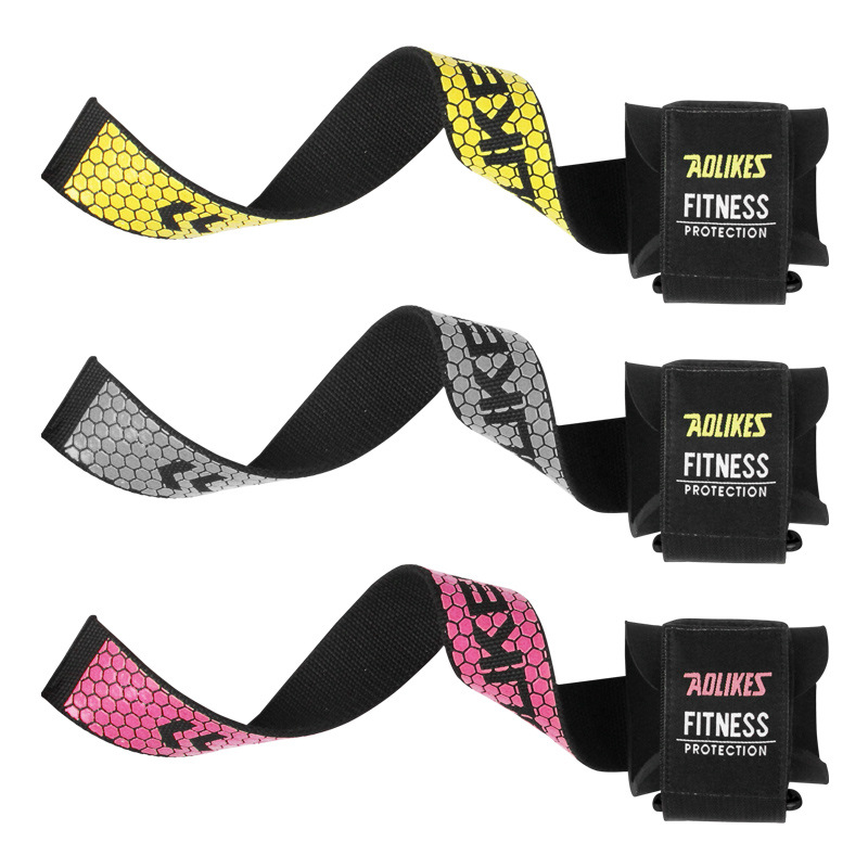 Aolix deportes protección engranaje levantamiento de pesas banda muñeca guardia fitness silicona antideslizante banda de tensión refuerzo duro tirar banda