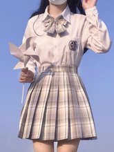 jk制服格裙原创正版夏季日系学院风校供感套百褶半身裙子套装女