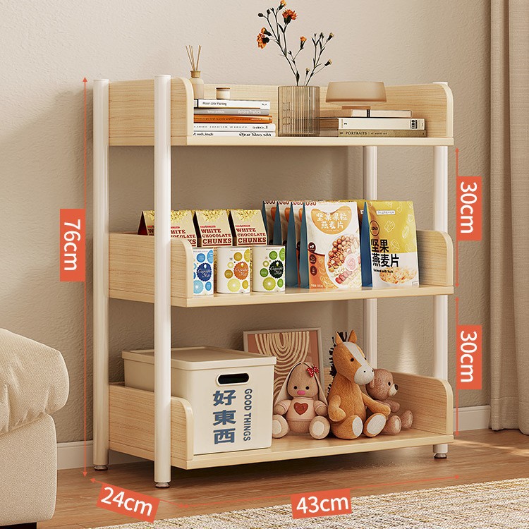 Estante de almacenamiento multicapa estante de almacenamiento de piso simple estante de libros de hierro forjado estante de almacenamiento de sala de estar estante de exhibición estante de biblioteca doméstica