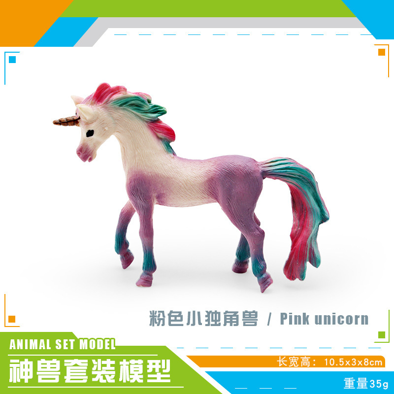 Exportación transfronteriza simulación de animales mitológicos occidentales fantasía modelo de plástico sólido Tianma decoración juguetes