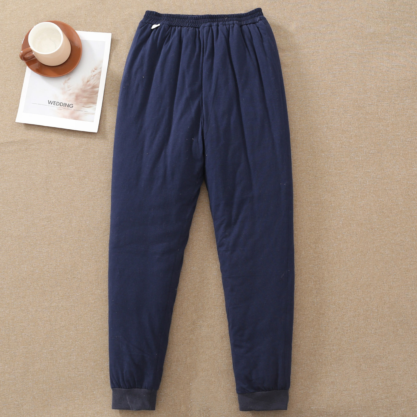 A generation of men's cotton warm cotton pants winter middle-aged and elderly grandpa father warm pants stretch pants