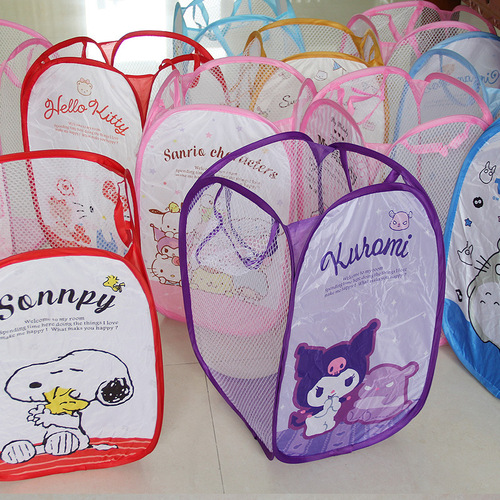 Puppy Dog Foldable Laundry Hamper Mesh Dirty Clothes Basket Washing Basket Storage Bin for Odds and Ends, New Toy Organizer Bins