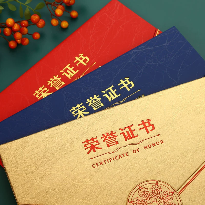 30% скидка на Certificate of Honor, Назначение письма, Перламутровый кейс Certificate of Completion Production, Certificate of Merit, Red Blue A4 Внутренняя страница