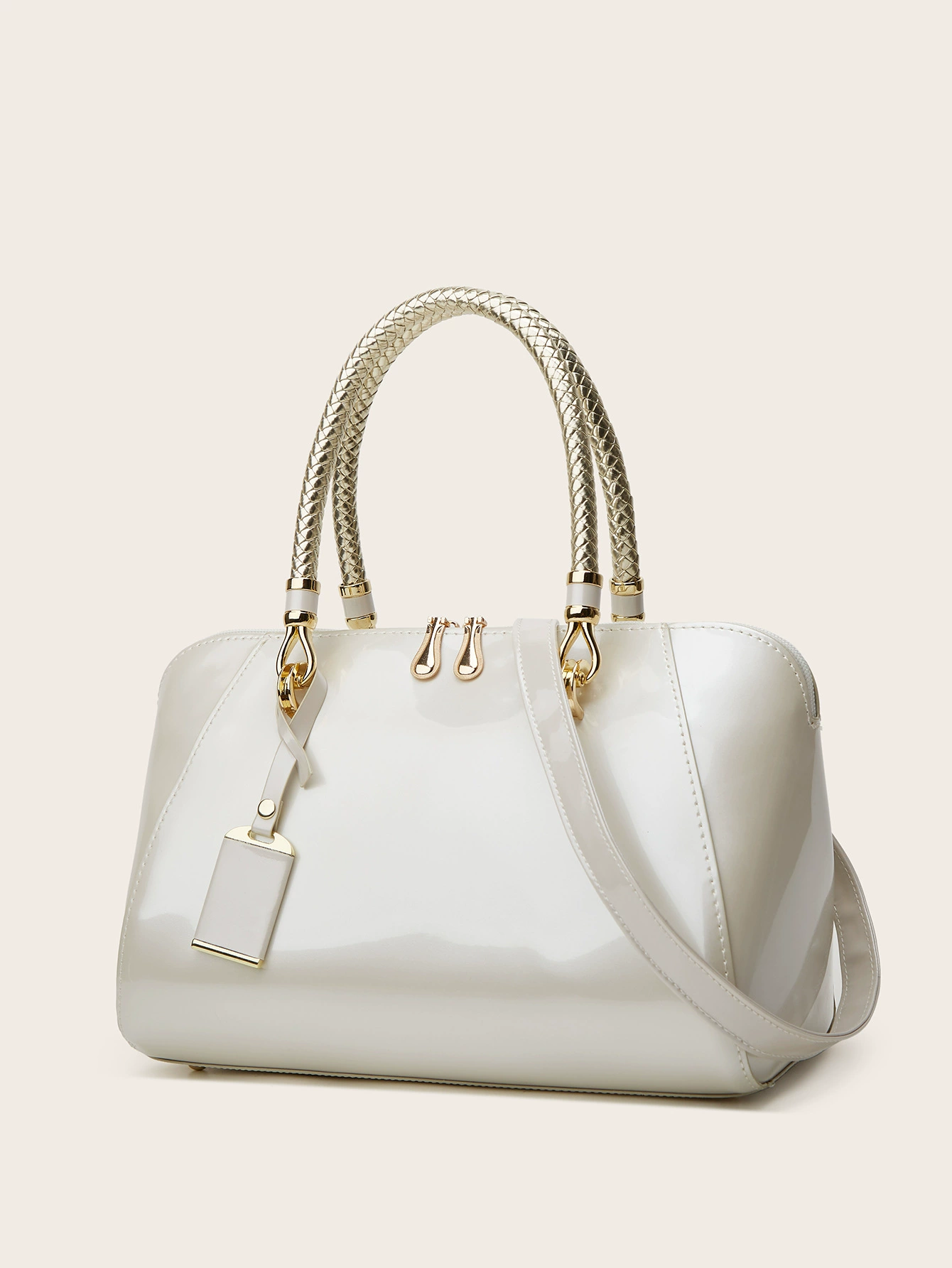 Pillow, summer glossy one-shoulder bag for bride, bag strap, high-end
