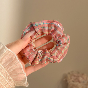 Anillo de cabello perezoso coreano cuerda de cabeza intestino grande niñas de alto nivel de la sensación de cabello de alta elasticidad correa de cabello de cabello super grande