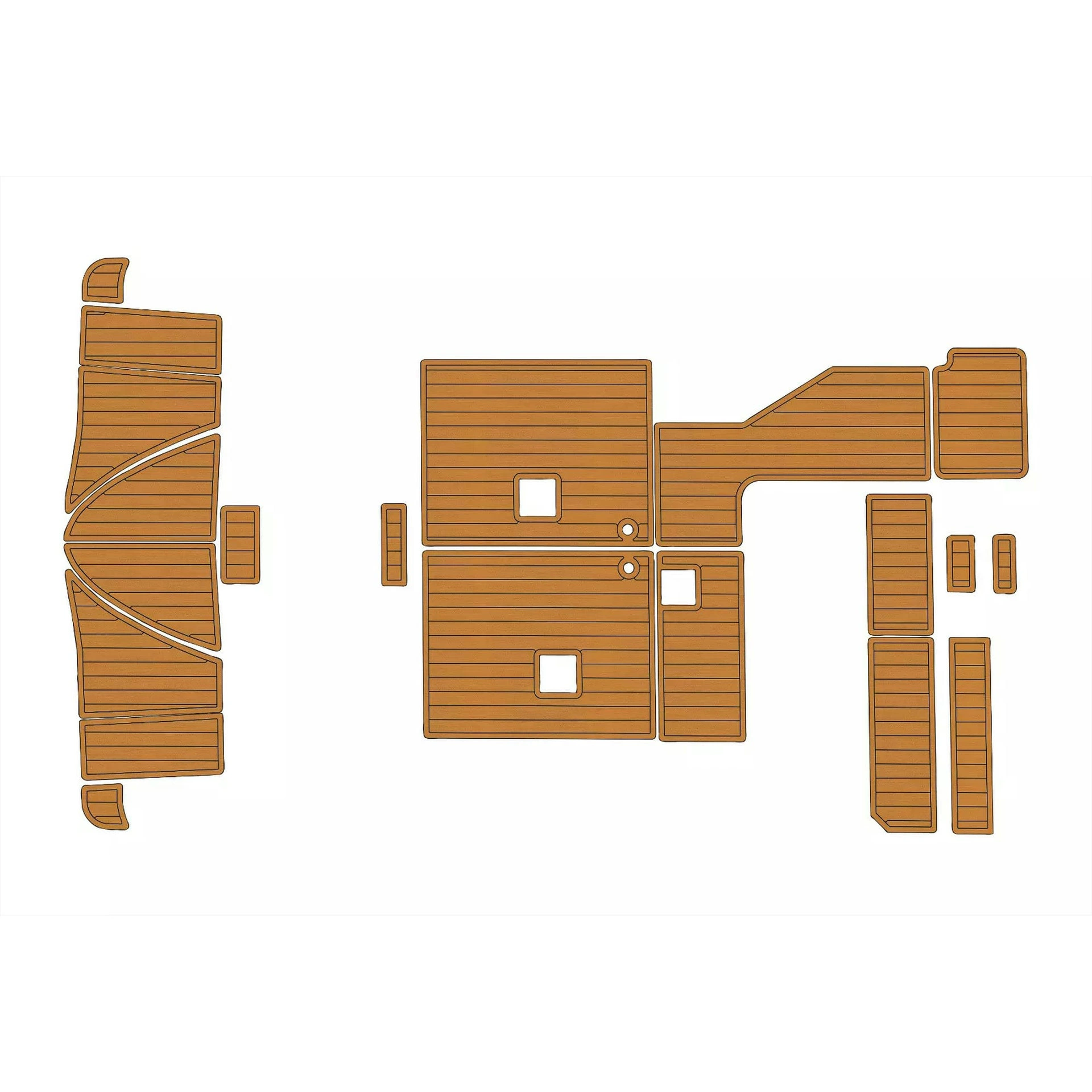 1999-2004 Maxum 3300 SCR EVA Искусственный тиковый морской пол