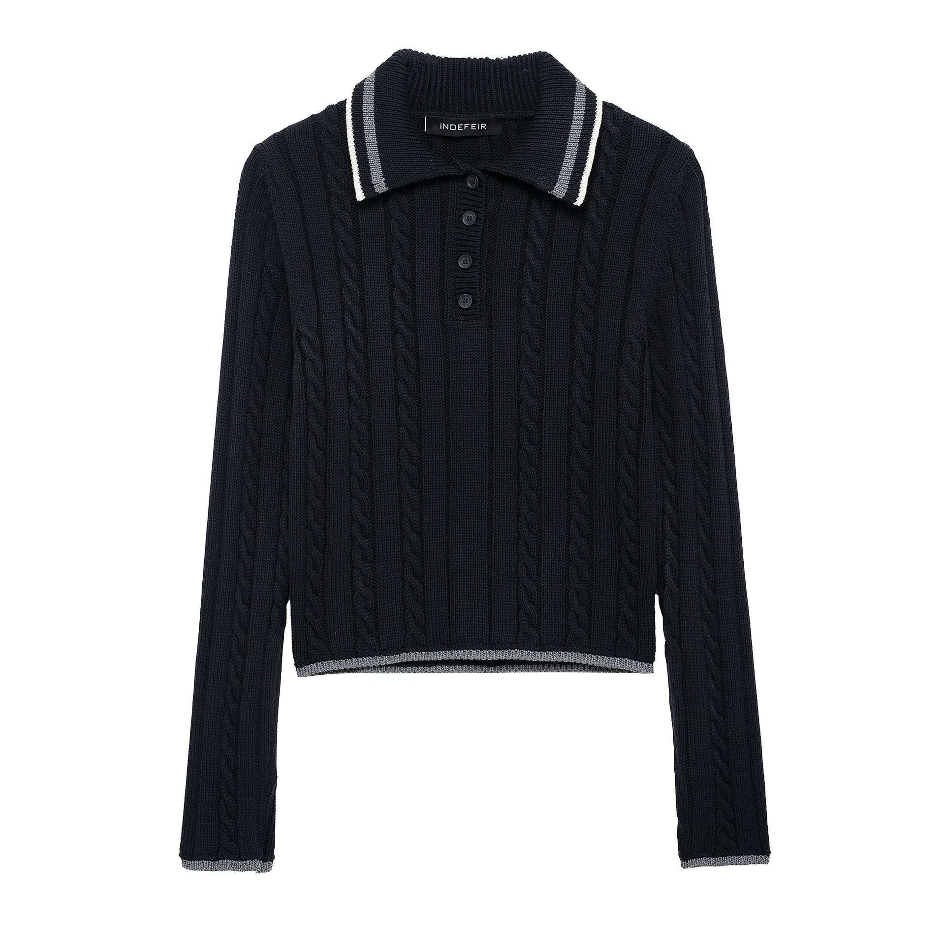 Spring knitted solid design sweater, European style, oversize, french style