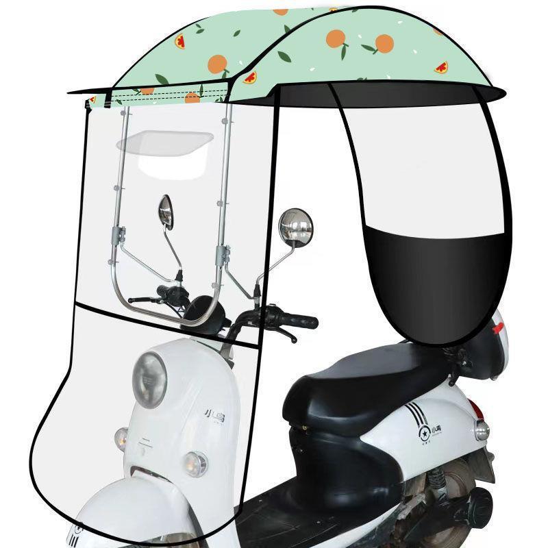 电动摩托车两轮车车棚清仓二轮车棚电瓶车雨棚电车遮阳伞防电动车
