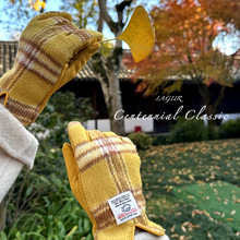 英国面料!加厚花呢复古格纹情侣同款可触屏保暖手套女冬季新款男