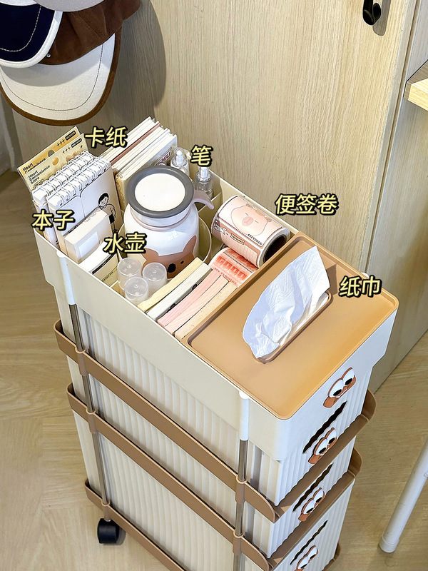 中世スタイルの学生寮デスク引き出しトロリー収納ラック本棚収納キャビネット収納グッズ卸売|undefined