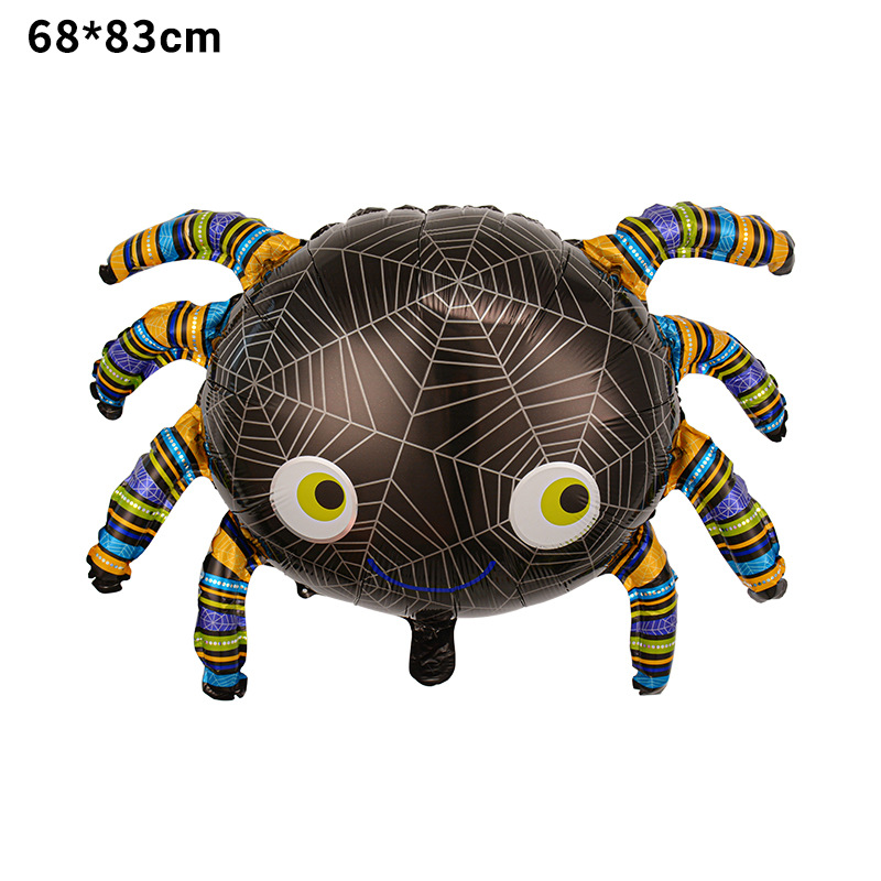 Halloween noche fiesta fantasma forma globo diseño Globo de aluminio de Halloween nuevo gran dibujos animados en forma de calabaza