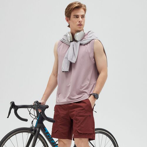 lulu spliced ​​men's quick-drying shorts marathon sports shorts men's breathable fitness wear casual basketball training pants