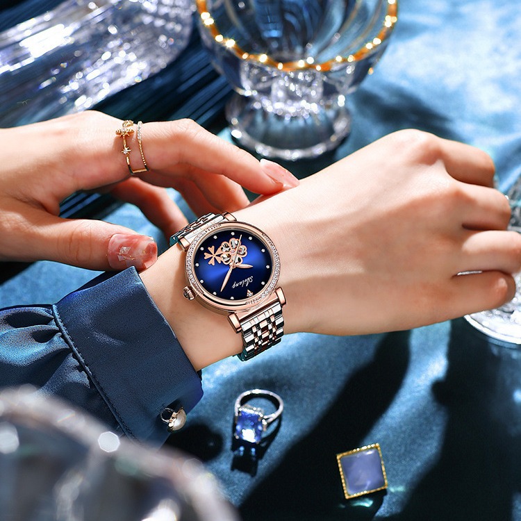 Ailang ladies watch 2023 new Swiss certified mechanical watch automatic waterproof real diamond fashion women's watch wholesale