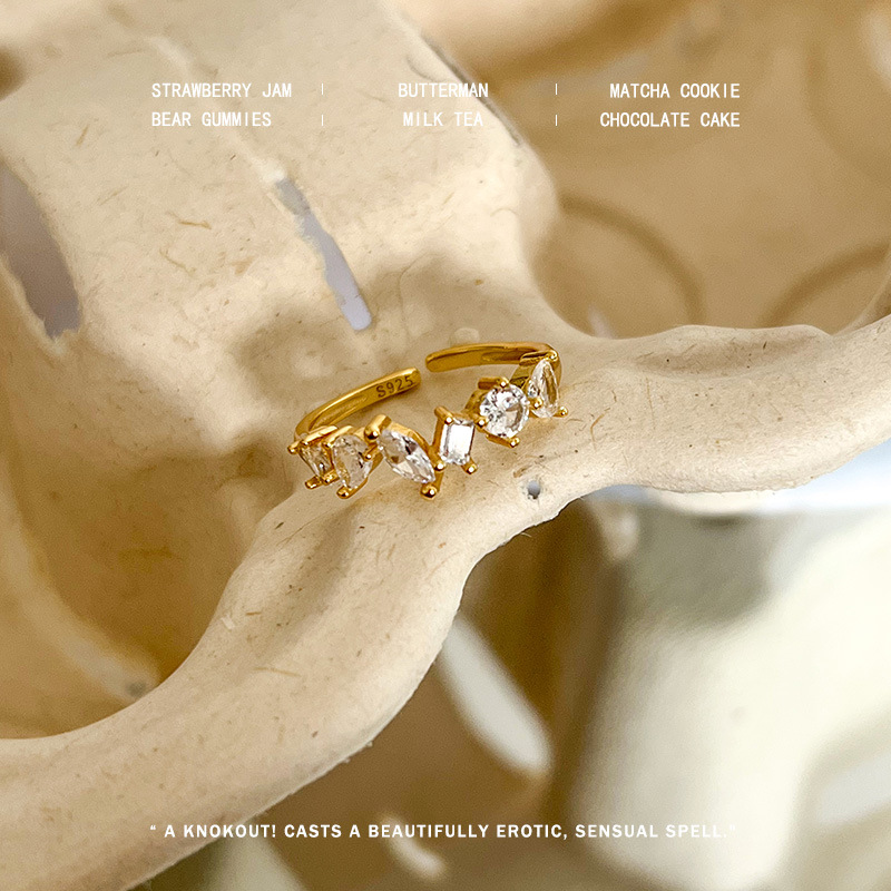 S sterling silver ultra sparkling zircon oval light luxury niche exquisite ring for women with a sense of luxury, love,_voghion.com