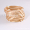 New nine -layer stacking silicone gold foil paint jelly bangles hand loop cross -border European and American manufacturers direct sales