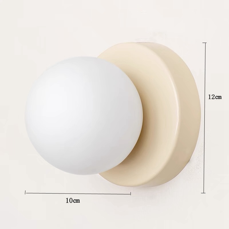 lámpara de pared esférica de vidrio medieval moderna minimalista lámpara de pared de fondo de dormitorio escalera nórdica minimalista pasillo lámpara de pasillo image 8