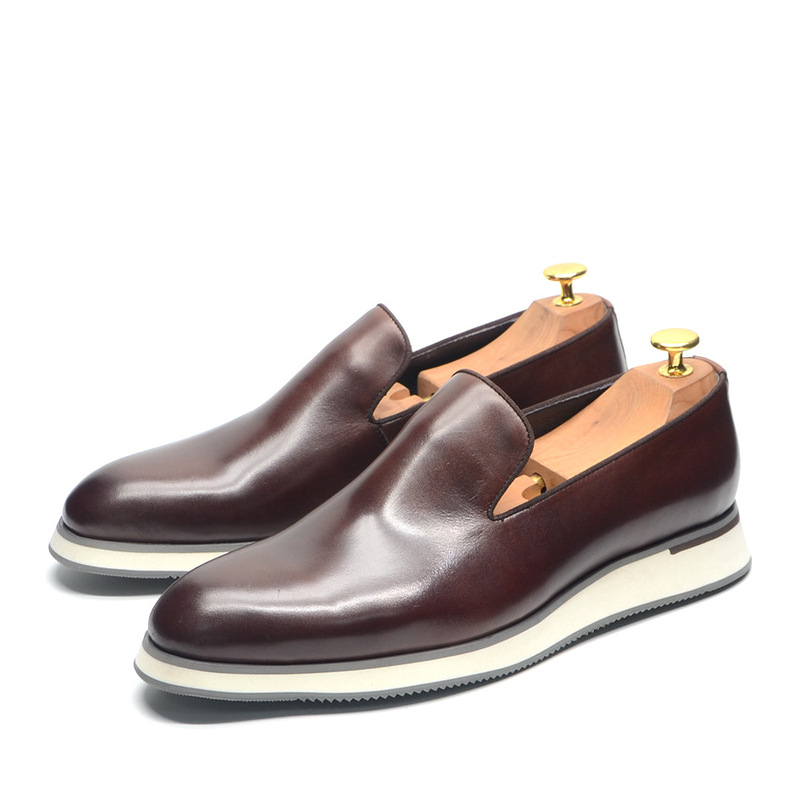 Men's Classic Poop Lightweight Business Casual Versatile Cowhide Genuine Leather Beanie Shoes High Luxury Men's Shoes Men's Classic Poop Lightweight Business Casual Versatile Cowhide Genuine Leather Beanie Shoes High Luxury Men's Shoes