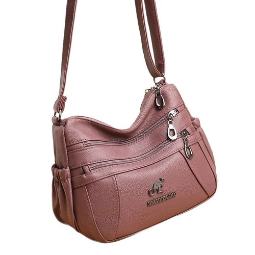 Soft Leather Mom Bag Mid-Age Women's Bag 2025 Fashion Crossbody Shoulder Bag PU Leather Women's Crossbody Bag