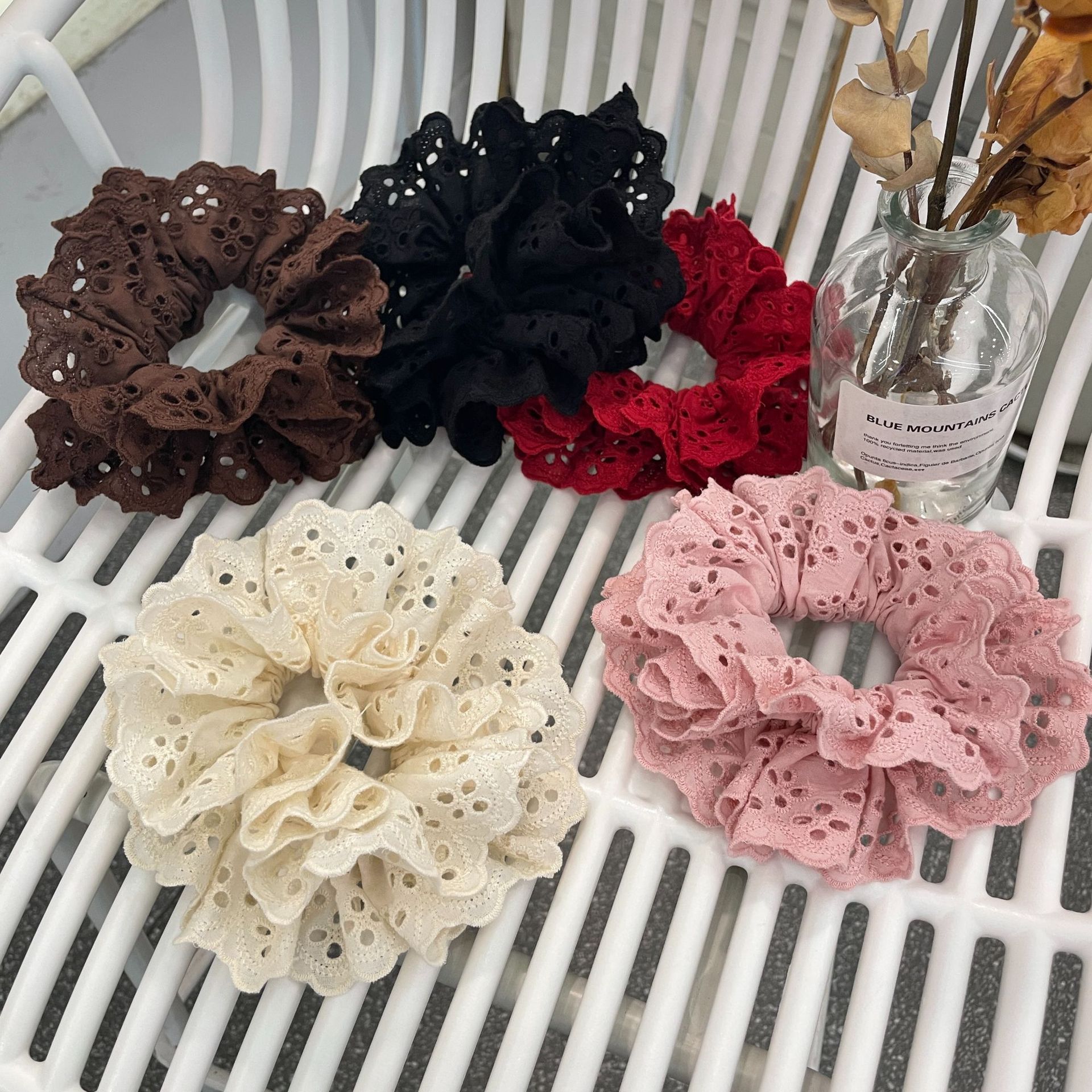 15g Weight Women's Simple Style Solid Color Cloth Hair Tie