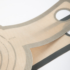 Manufacturer supplies silicone air fryer mat double-ear air fryer baking mat kitchen tool