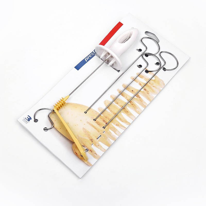 A2584 Cyclone Potato Slicer Household Spiral Slicer String Hand Crank Potato Cutter