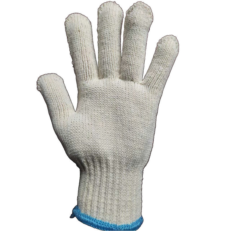 Factory wholesale Ruten Sun Island series cotton gloves labor protection roving 800g encrypted spun yarn work gloves