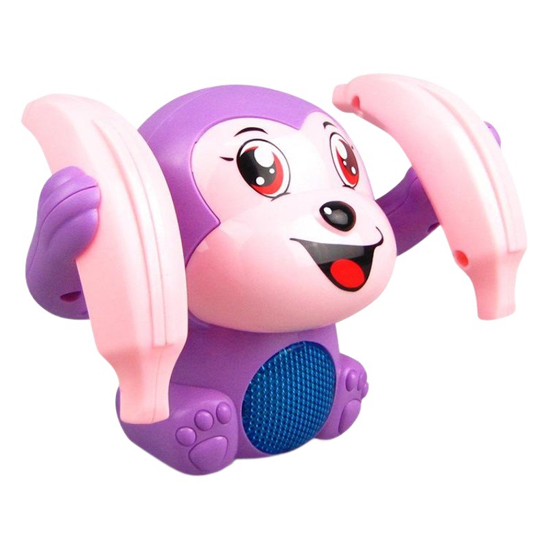 Tiktok mismo eléctrico Tumbling mono luz música control de voz inducción niños Venta caliente al por mayor juguetes