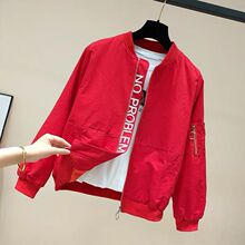 女士短外套春秋2021年春季新款韩版春装短款夹克棒球服女早春ins
