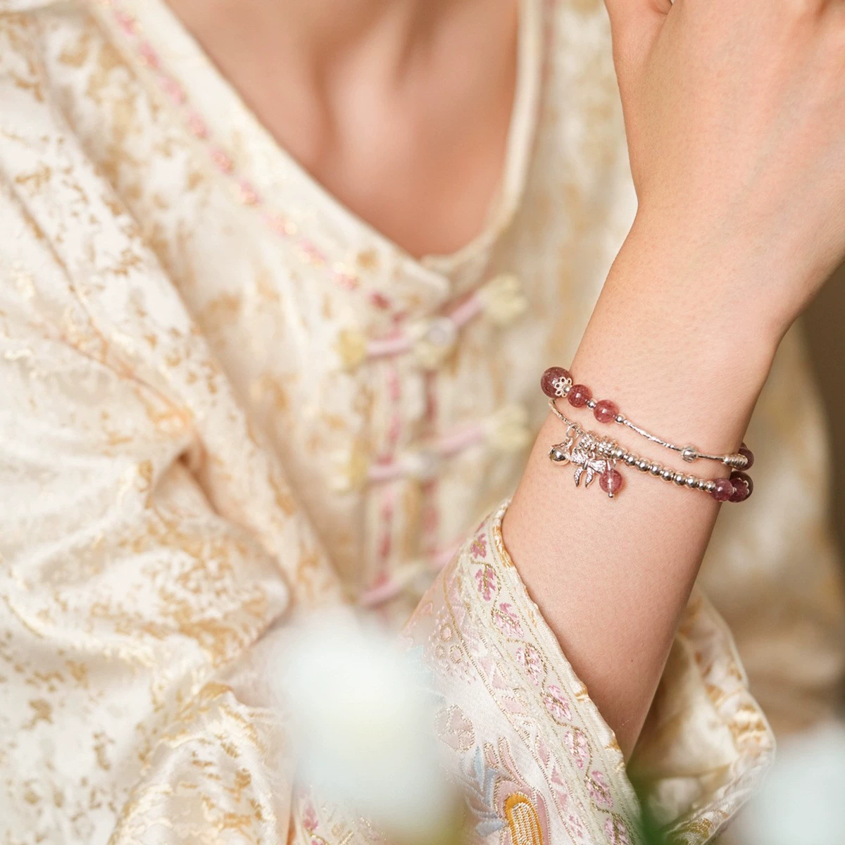 Подвеска, бусин bracelet, милые украшения, стиль light luxury, стиль высокого качества, оптом