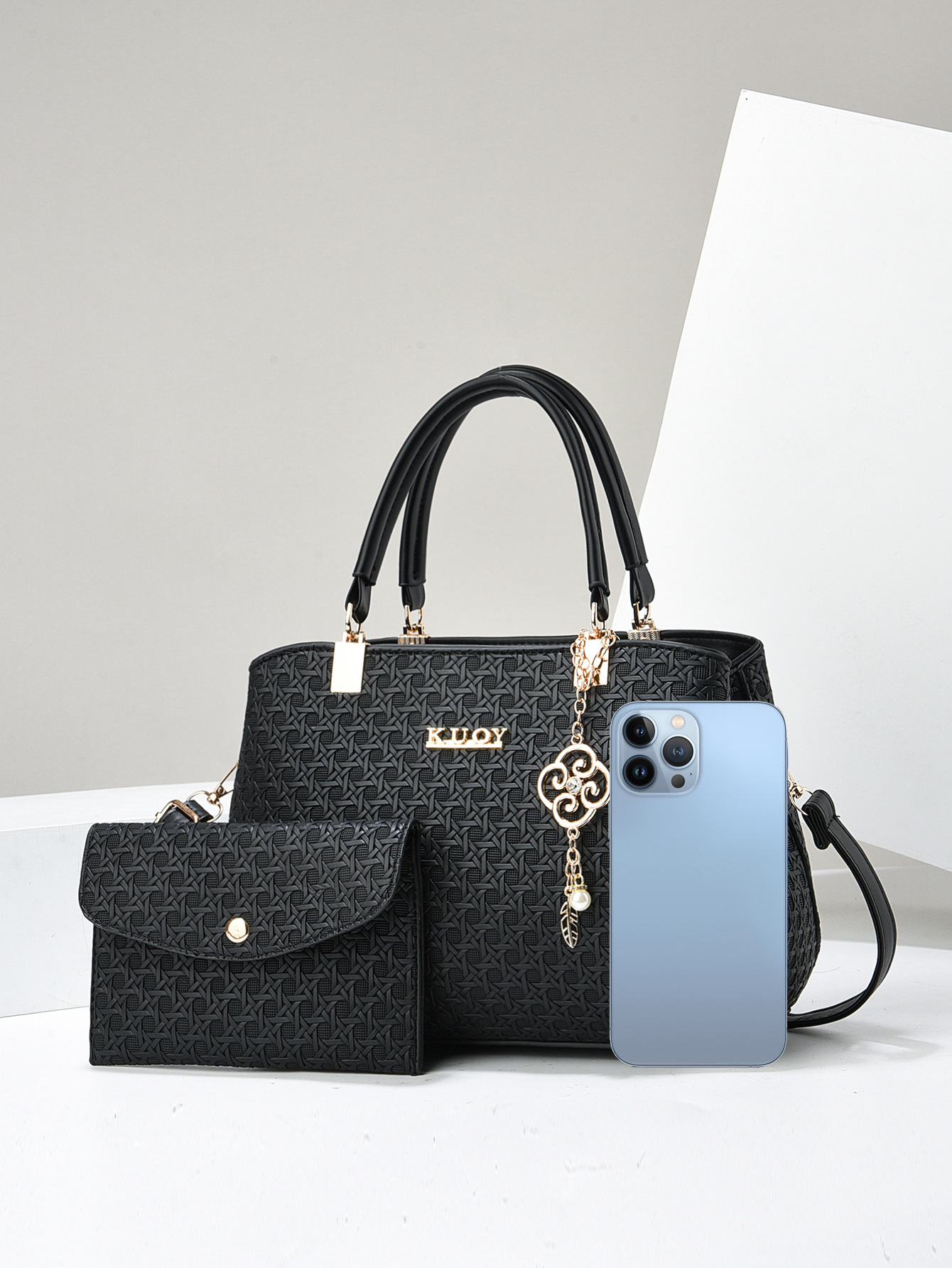 Femmes Grande Faux Cuir Impression Vêtement De Rue Carré Fermeture Éclair Sac À Main display picture 24